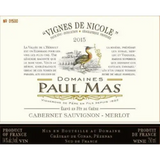 Domaines Paul Mas Pays d’Oc Cabernet Sauvignon Merlot Vignes De Nicole