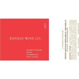 Enfield Wine Co. Syrah Haynes Vineyard Coombsville