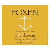 Foxen Vineyard & Winery Chardonnay Dry Farmed Estate Grown Tinaquaic Vineyard Santa Maria Valley 2014