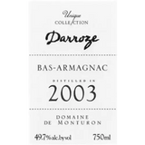Francis Darroze Bas-Armagnac Domaine de Monturon 2004