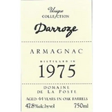 Francis Darroze Unique Collection Domaine De La Poste 1975 Armagnac