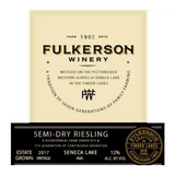 Fulkerson Winery Riesling Semi-Dry Estate Grown Seneca Lake