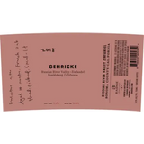 Gehricke Zinfandel Russian River Valley