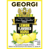 Georgi Lemon Flavored Vodka
