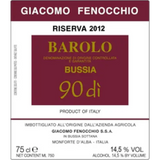 Giacomo Fenocchio Barolo Bussia 90 dì Riserva