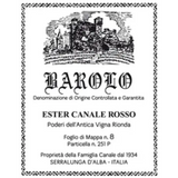Giovanni Rosso Barolo Vigna Rionda Ester Canale Rosso 2018