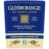 Glenmorangie 15 years Old The Cadboll Estate Highland Single Malt Scotch Whiskey