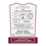 Gordon & MacPhail 13 Years Old 2007 Connoisseurs Choice Caol Ila Distillery Wood Finished Single Malt Scotch Whisky