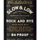 Hochstadter's Slow & Low Rock And Rye