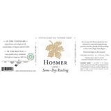 Hosmer Winery Riesling Semi-Dry Cayuga Lake