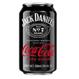 Jack Daniel’s and Coca Cola Zero Sugar Cans