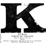 K Vintners Powerline Estate Syrah