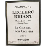 Leclerc Briant Champagne Brut Zero Le Clos Des Trois Clochers 2015