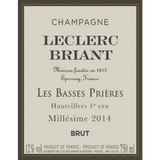 Leclerc Briant Hautvillers 1er Cru Brut Millesime Les Basses Prieres