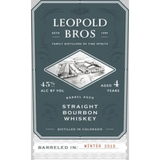 Leopold Bros. 4 Year Old Barrel Aged Straight Bourbon Whiskey