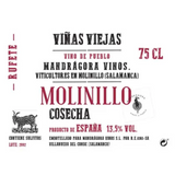 Mandrágora Sierra de Salamanca Rufete Vinos de Pueblo Molinillo