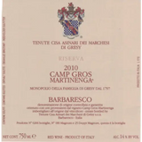 Marchesi di Gresy Barbaresco Camp Gros Martinenga Riserva 2015
