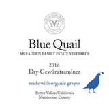 McFadden Vineyard Blue Quail Potter Valley Gewürztraminer Dry 2019