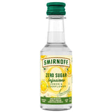 Miniature Smirnoff Lemon & Elderflower Flavored Vodka Zero Sugar Infusions