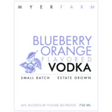 Myer Farm Distillers Blueberry-Orange Flavored Vodka