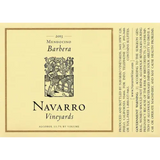 Navarro Vineyards Barbera Mendocino 2014
