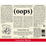 Oops Carmenere Merlot