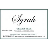 Pax Mahle Wines Syrah Grizzly Peak Yorkville Highlands