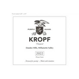Purple Hands Pinot Noir Kropf Vineyard Dundee Hills