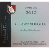 Raphael Dubois Clos de Vougeot Grand Cru 2012