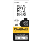Real Minero Espadín Barril Joven Mezcal Artesanal