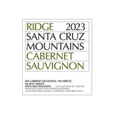 Ridge Vineyards Cabernet Sauvignon Monte Bello Vineyard Estate Santa Cruz Mountains