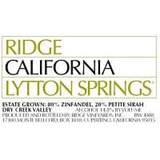 Ridge Vineyards Lytton Springs Zinfandel