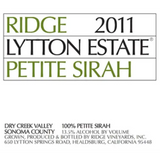 Ridge Vineyards Petite Sirah Lytton Estate Dry Creek Valley 2018