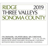 Ridge Vineyards Three Valleys Zinfandel