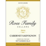Ross Family Cellars Cabernet Sauvignon Estate Grown Cherry Hill Vineyard Rattlesnake Hills