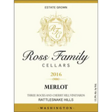 Ross Family Cellars Merlot Estate Grown Three Rocks And Cherry Hill Vineyards Rattlesnake Hills