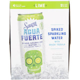 Sauza Agua Fuerte Lime Spiked Sparkling Water Cocktail 10