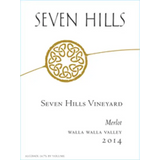 Seven Hills Winery Merlot Seven Hills Vineyard Walla Walla Valley 2014