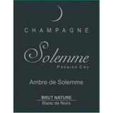 Solemme Champagne Brut Nature 1er Cru Blanc de Noirs Ambre De Solemme