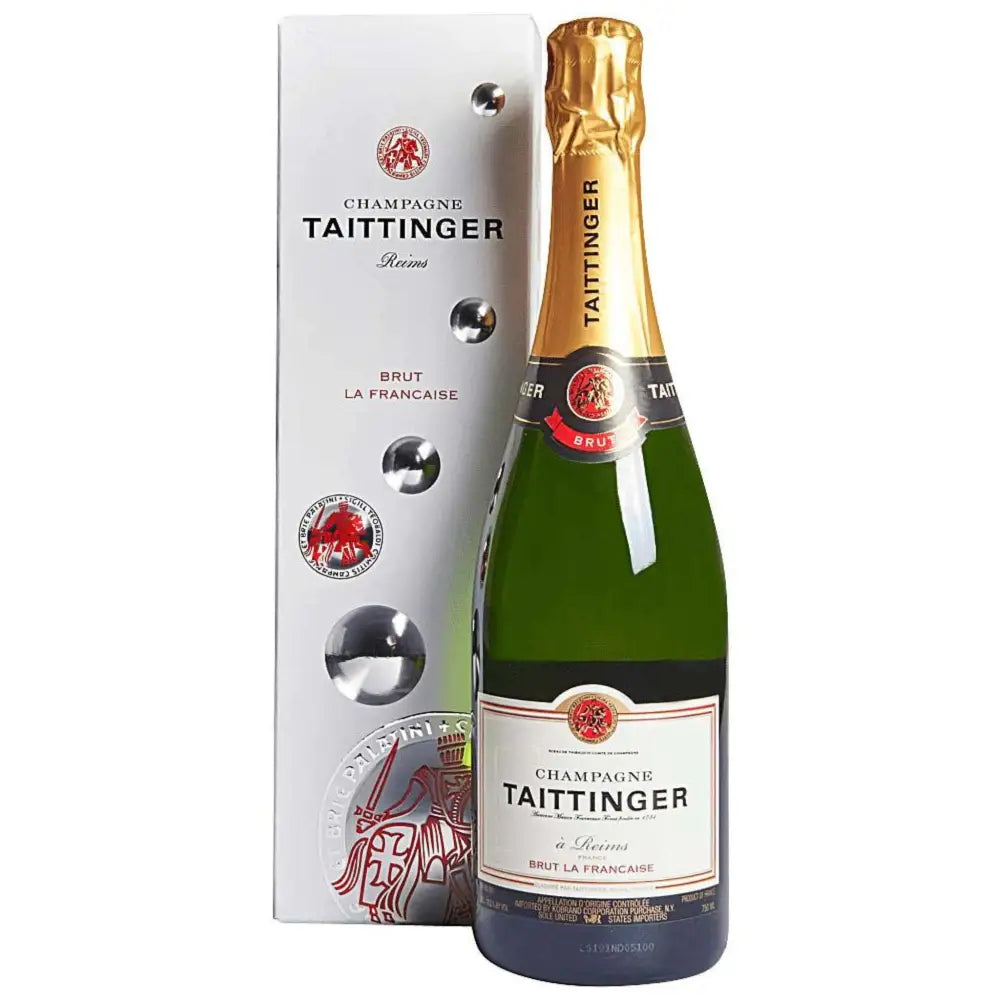 Taittinger Brut La Francaise Gift Box Champagne – Grand Wine Taittinger Brut La Francaise Gift Box Champagne – Grand Wine