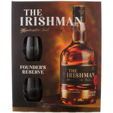 The Irishman Blended Irish Whiskey Small Batch Founder’s Reserve W/ 2 Glasses