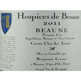 Thierry et Pascale Matrot Cuvee Clos des Avaux Hospices de Beaune 1er Cru 2013