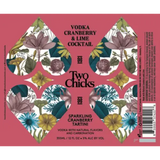 Two Chicks Sparkling Cranberry Tartini Vodka With Natural Flavors