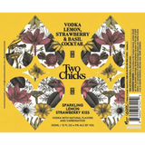 Two Chicks Sparkling Lemon Strawberry Kiss Vodka With Natural Flavors