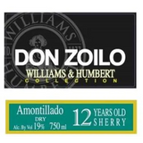 Williams & Humbert Collection Jerez-Xeres-Sherry Don Zoilo 12 Year Old Amontillado Dry