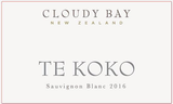 Cloudy Bay Sauvignon Blanc Te Koko 2019