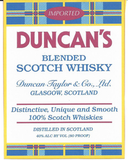Duncan Taylor Duncan's Blended Scotch Whisky
