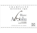 Champagne Miniere F & R Brut Absolu Blanc de Blancs