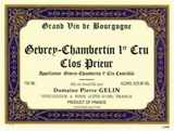 Domaine Pierre Gelin Gevrey-Chambertin 1er Cru Clos Prieur