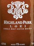 Highland Park Scotch Single Malt 15 Year Loki